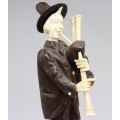 ansamblu de statuete " Klezmer Band". sculptura in fildes si lemn. cca 1900